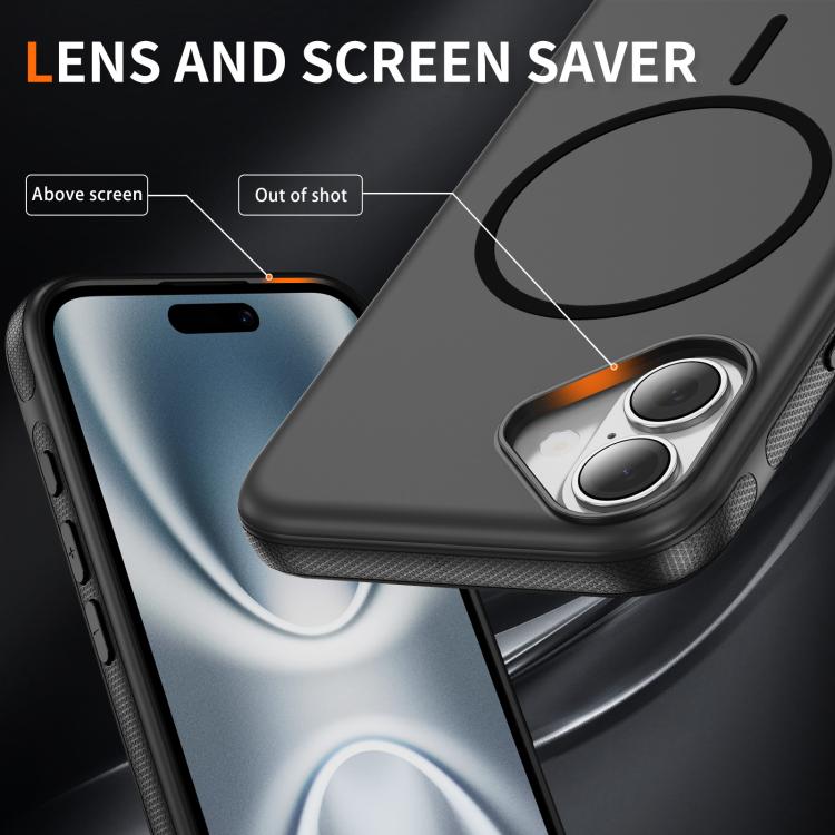 For iPhone 17 Imitation Original Magsafe PC Hybrid TPU Phone Case(Black) - iPhone 17 Cases by buy2fix | Online Shopping UK | buy2fix