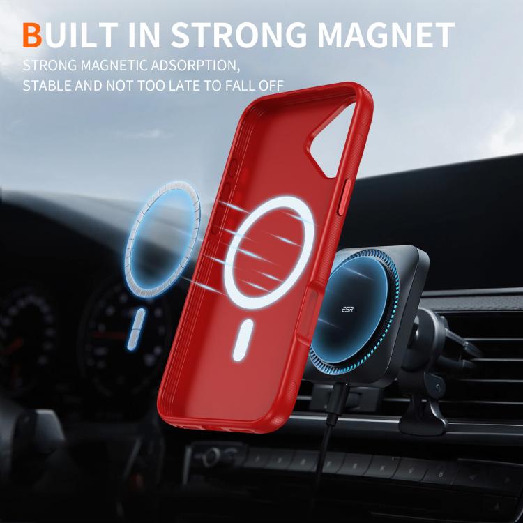 For iPhone 17 Imitation Original Magsafe PC Hybrid TPU Phone Case(Red) - iPhone 17 Cases by buy2fix | Online Shopping UK | buy2fix