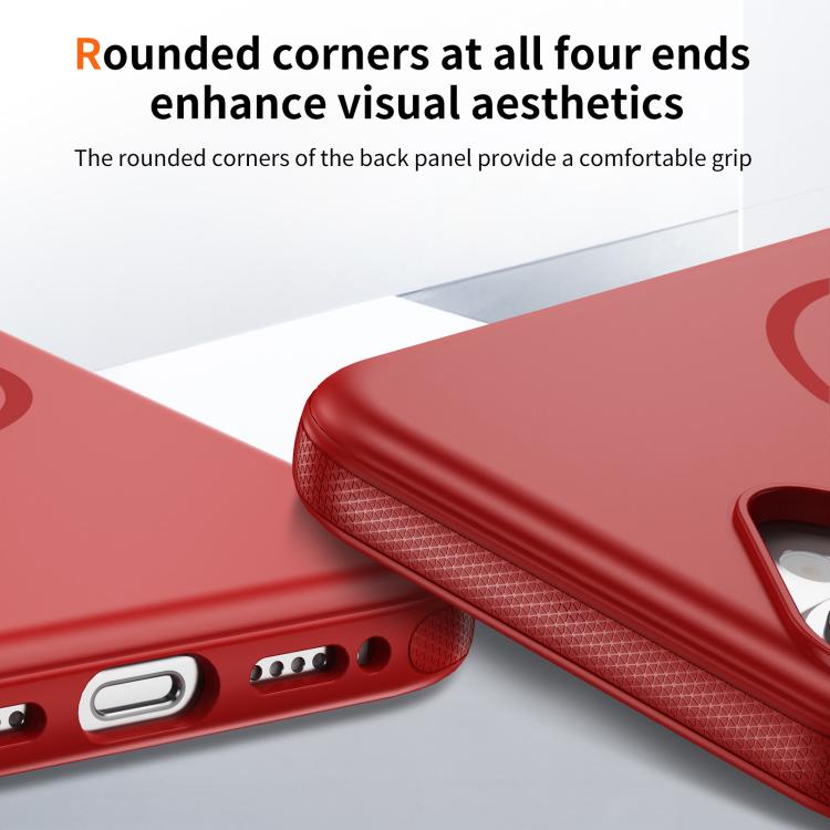 For iPhone 17 Imitation Original Magsafe PC Hybrid TPU Phone Case(Red) - iPhone 17 Cases by buy2fix | Online Shopping UK | buy2fix