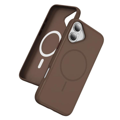 For iPhone 17 Imitation Original Magsafe PC Hybrid TPU Phone Case(Coffee) - iPhone 17 Cases by buy2fix | Online Shopping UK | buy2fix