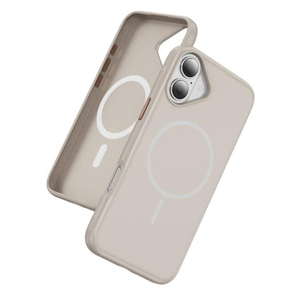 For iPhone 17 Imitation Original Magsafe PC Hybrid TPU Phone Case(Beige Grey) - iPhone 17 Cases by buy2fix | Online Shopping UK | buy2fix