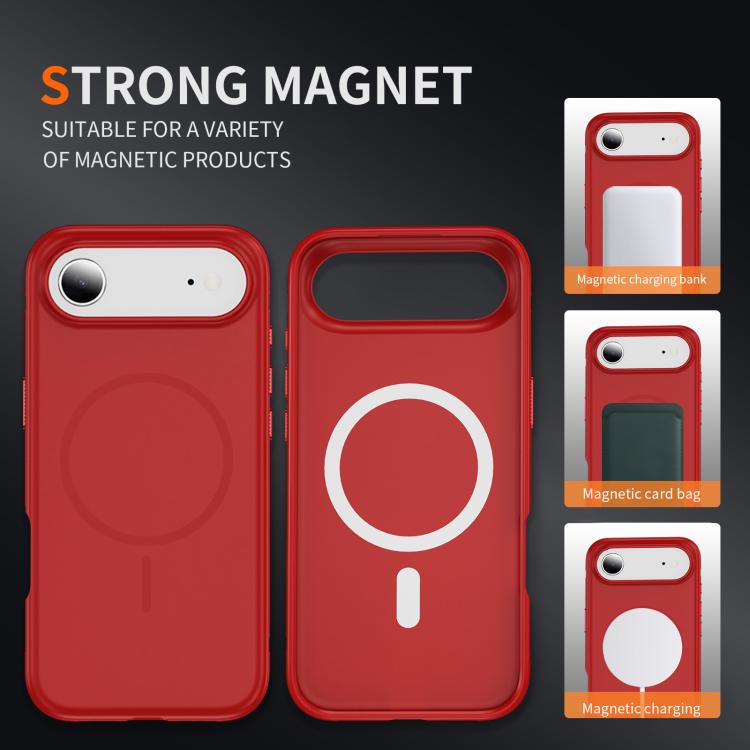 For iPhone Air Imitation Original Magsafe PC Hybrid TPU Phone Case(Red) - iPhone Air Cases by buy2fix | Online Shopping UK | buy2fix