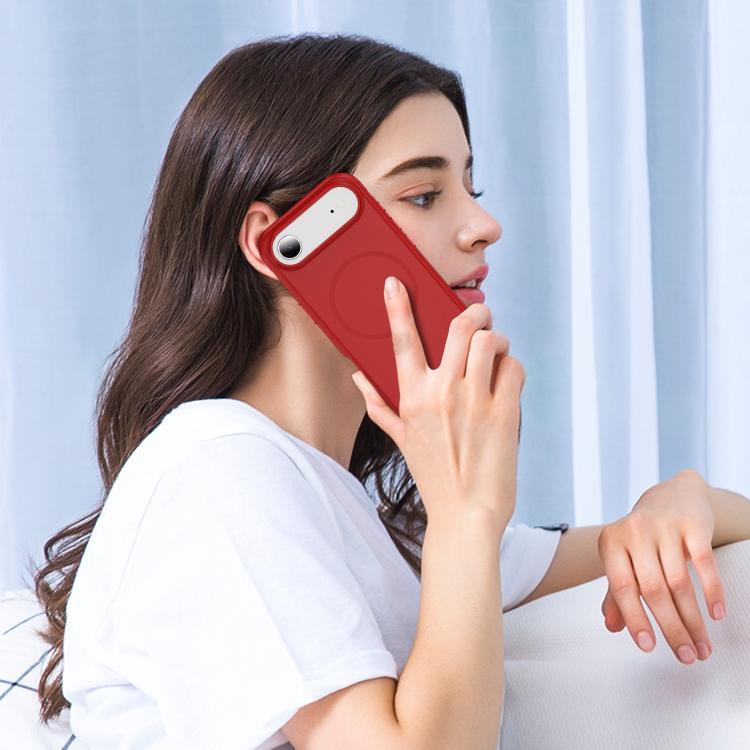 For iPhone Air Imitation Original Magsafe PC Hybrid TPU Phone Case(Red) - iPhone Air Cases by buy2fix | Online Shopping UK | buy2fix
