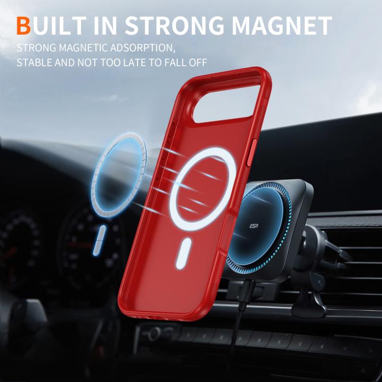 For iPhone Air Imitation Original Magsafe PC Hybrid TPU Phone Case(Red) - iPhone Air Cases by buy2fix | Online Shopping UK | buy2fix