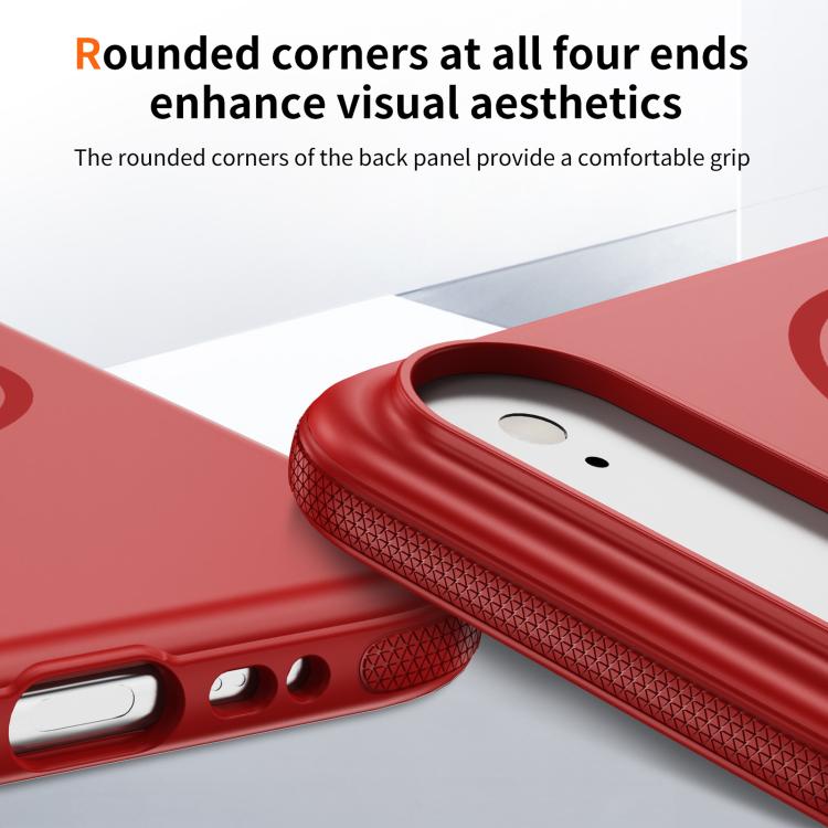 For iPhone Air Imitation Original Magsafe PC Hybrid TPU Phone Case(Red) - iPhone Air Cases by buy2fix | Online Shopping UK | buy2fix