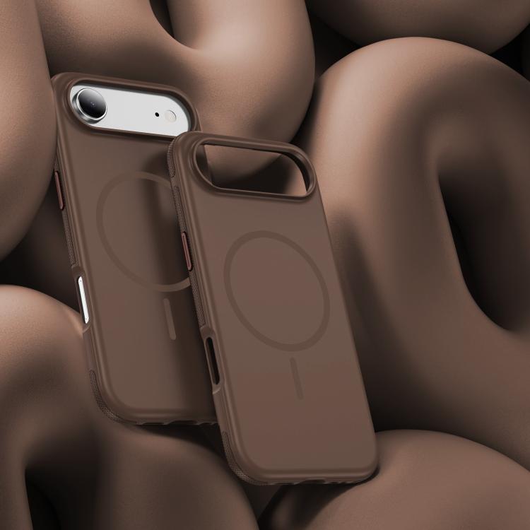 For iPhone Air Imitation Original Magsafe PC Hybrid TPU Phone Case(Coffee) - iPhone Air Cases by buy2fix | Online Shopping UK | buy2fix
