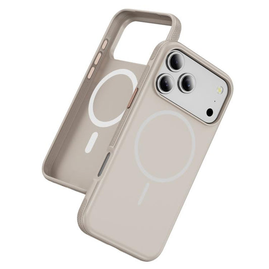 For iPhone 17 Pro Imitation Original Magsafe PC Hybrid TPU Phone Case(Beige Grey) - iPhone 17 Pro Cases by buy2fix | Online Shopping UK | buy2fix
