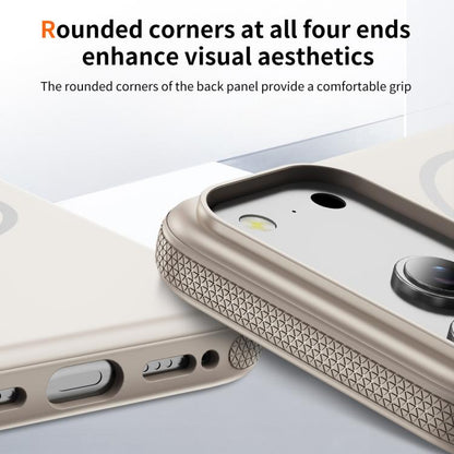 For iPhone 17 Pro Max Imitation Original Magsafe PC Hybrid TPU Phone Case(Beige Grey) - iPhone 17 Pro Max Cases by buy2fix | Online Shopping UK | buy2fix