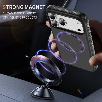 For iPhone 17 Pro Max Imitation Original CD Texture Magsafe PC Hybrid TPU Phone Case(Black) - iPhone 17 Pro Max Cases by buy2fix | Online Shopping UK | buy2fix