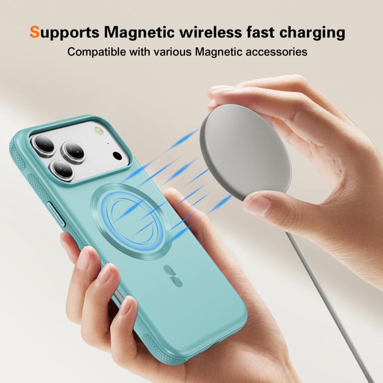 For iPhone 17 Pro Imitation Original CD Texture Magsafe PC Hybrid TPU Phone Case(Light Blue) - iPhone 17 Pro Cases by buy2fix | Online Shopping UK | buy2fix