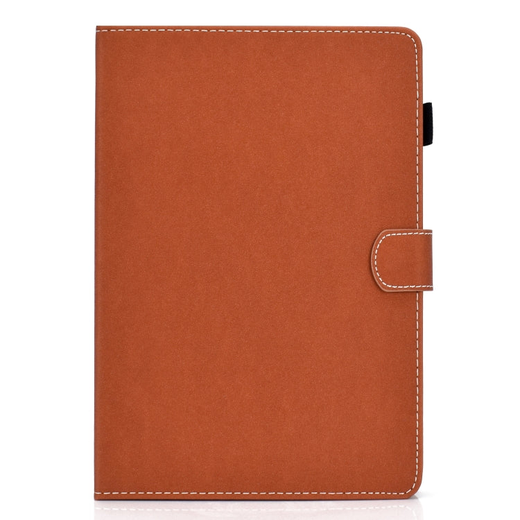 For iPad Air 2022 / 2020 10.9 Solid Color Magnetic Horizontal Flip Leather Case with Card Slots & Holder & Anti-skid Strip(Brown) - iPad Air (2022) / (2020) 10.9 Cases by buy2fix | Online Shopping UK | buy2fix