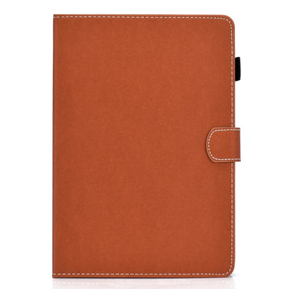 For iPad Air 2022 / 2020 10.9 Solid Color Magnetic Horizontal Flip Leather Case with Card Slots & Holder & Anti-skid Strip(Brown) - iPad Air (2022) / (2020) 10.9 Cases by buy2fix | Online Shopping UK | buy2fix
