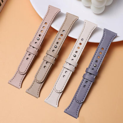 22mm xDfind Double Ring Single Rivet Genuine Leather Watch Band(Army Green) - 22mm Bands by xDfind | Online Shopping UK | buy2fix