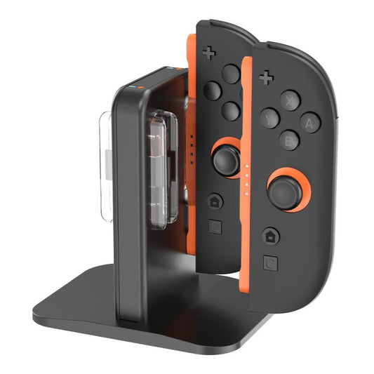 For Nintendo Switch 2 OIVO IV-SW342 4 in 1 Game Controller Magnetic Charging Stand(Black) - Charger & Power by OIVO | Online Shopping UK | buy2fix