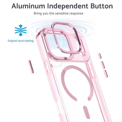 For iPhone 17 Pro Max MagSafe Magnetic Clear Phone Case(Pink) - iPhone 17 Pro Max Cases by buy2fix | Online Shopping UK | buy2fix