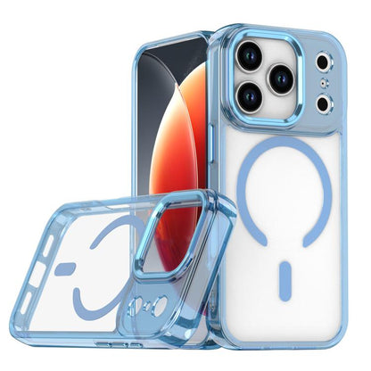 For iPhone 17 Pro MagSafe Magnetic Clear Phone Case(Blue) - iPhone 17 Pro Cases by buy2fix | Online Shopping UK | buy2fix