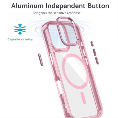 For iPhone 17 MagSafe Magnetic Clear Phone Case(Blue) - iPhone 17 Cases by buy2fix | Online Shopping UK | buy2fix