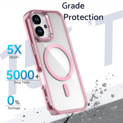 For iPhone 17 MagSafe Magnetic Clear Phone Case(Purple) - iPhone 17 Cases by buy2fix | Online Shopping UK | buy2fix