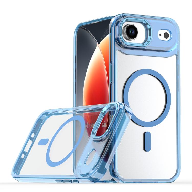 For iPhone Air MagSafe Magnetic Clear Phone Case(Blue) - iPhone Air Cases by buy2fix | Online Shopping UK | buy2fix