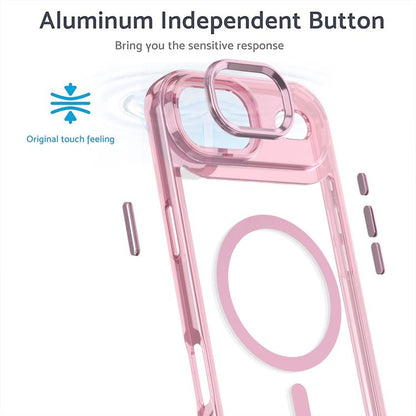 For iPhone Air MagSafe Magnetic Clear Phone Case(Purple) - iPhone Air Cases by buy2fix | Online Shopping UK | buy2fix