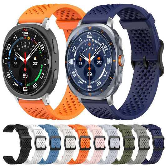 For Samsung Galaxy Watch8 / 8 Classic xDfind Breathable Silicone Watch Band(White) - Watch Bands by xDfind | Online Shopping UK | buy2fix