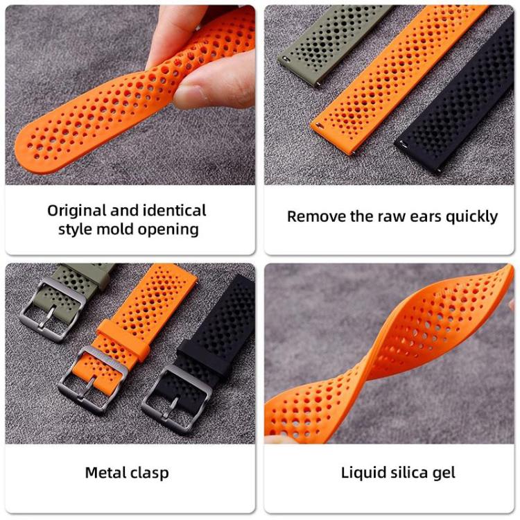 For Xiaomi Band 9 Pro/8 Pro/Redmi Watch 5/4 xDfind Breathable Silicone Watch Band(Grey) - Watch Bands by xDfind | Online Shopping UK | buy2fix