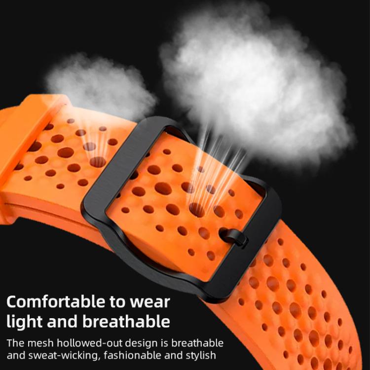 For Xiaomi Band 9 Pro/8 Pro/Redmi Watch 5/4 xDfind Breathable Silicone Watch Band(Grey) - Watch Bands by xDfind | Online Shopping UK | buy2fix