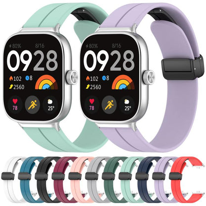 For Redmi Watch 3 xDfind  Flat Head Groove Folding Black Buckle Silicone Watch Band(Rock Blue) - Watch Bands by xDfind | Online Shopping UK | buy2fix