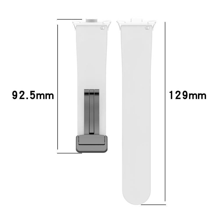 For Redmi Watch 3 xDfind  Flat Head Groove Folding Black Buckle Silicone Watch Band(Rock Blue) - Watch Bands by xDfind | Online Shopping UK | buy2fix