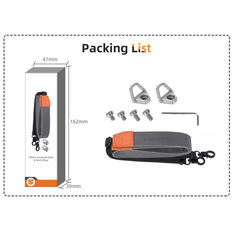 For DJI RC 2 / 1 / Pro 2 / 1 Sunnylife GS014 Multi-Purpose Lanyard with CNC Aluminum Buckle(Grey) - Holder Series by Sunnylife | Online Shopping UK | buy2fix