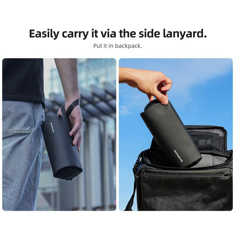 For DJI OSMO Pocket 3 Sunnylife Carrying Handbag Storage Shoulder Bag Combo Bags Mini Travel Daily Pouch(Black) - Case & Bags by Sunnylife | Online Shopping UK | buy2fix
