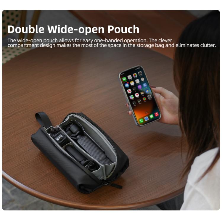 For DJI OSMO Pocket 3 Sunnylife Carrying Handbag Storage Shoulder Bag Combo Bags Mini Travel Daily Pouch(Black) - Case & Bags by Sunnylife | Online Shopping UK | buy2fix