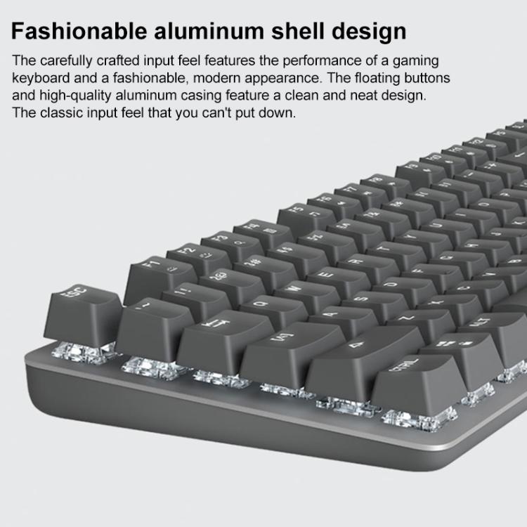 Logitech K845 Backlit Mechanical Wired Keyboard, Cable Length: 1.8m, Type:Longhua-Red Axis(Black) - Wired Keyboard by Logitech | Online Shopping UK | buy2fix