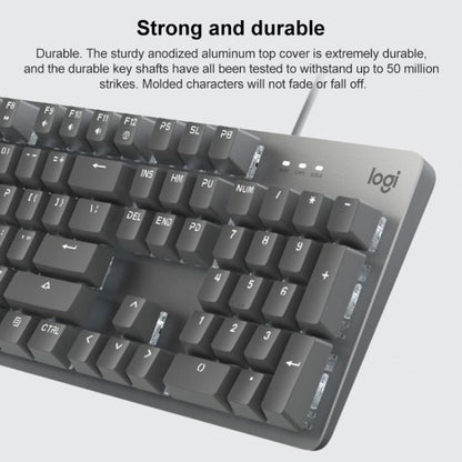 Logitech K845 Backlit Mechanical Wired Keyboard, Cable Length: 1.8m, Type:TTC-Brown Axis(Black) - Wired Keyboard by Logitech | Online Shopping UK | buy2fix