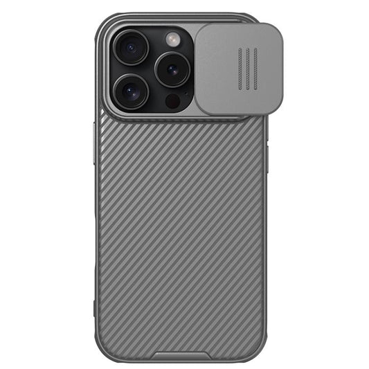 For iPhone 16 Pro NILLKIN CamShield Pro PC Phone Case(Grey) - iPhone 16 Pro Cases by NILLKIN | Online Shopping UK | buy2fix