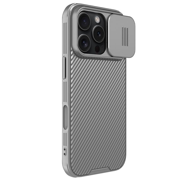 For iPhone 16 Pro NILLKIN CamShield Pro PC Phone Case(Grey) - iPhone 16 Pro Cases by NILLKIN | Online Shopping UK | buy2fix