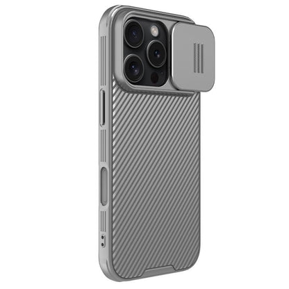 For iPhone 16 Pro NILLKIN CamShield Pro PC Phone Case(Grey) - iPhone 16 Pro Cases by NILLKIN | Online Shopping UK | buy2fix