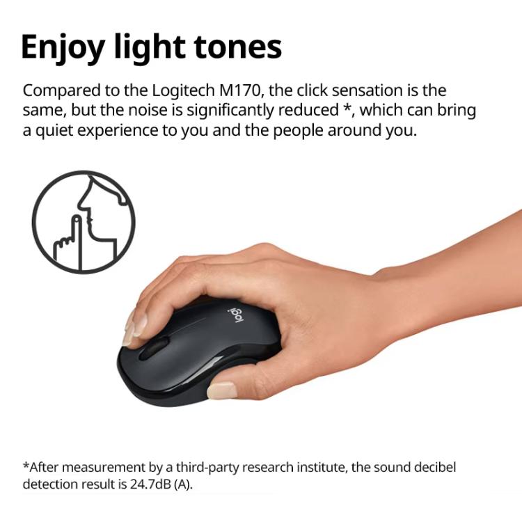 Logitech M240 1000dpi Silent Wireless Bluetooth Mouse(White) - Wireless Mice by Logitech | Online Shopping UK | buy2fix