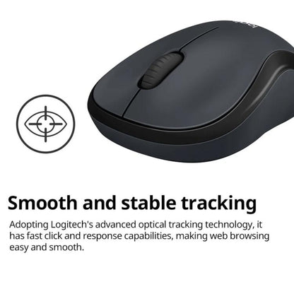 Logitech M240 1000dpi Silent Wireless Bluetooth Mouse(Black) - Wireless Mice by Logitech | Online Shopping UK | buy2fix