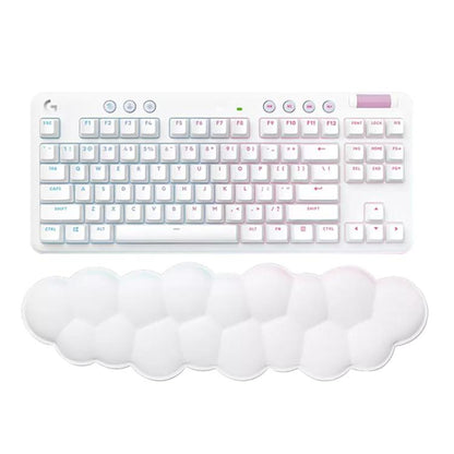 Logitech G715 Dual-Mode 87-Key RGB Wireless Bluetooth Mechanical Keyboard, Tea Shaft(White) - Wireless Keyboard by Logitech | Online Shopping UK | buy2fix