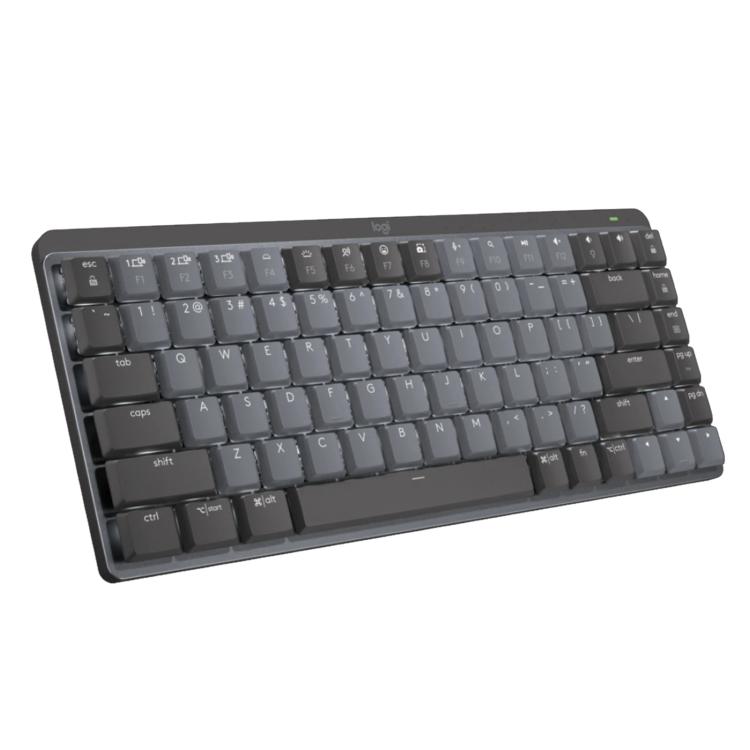 Logitech MX Mini Compact Smart Backlit Wireless Bluetooth Mechanical Keyboard, Specification:Blue Shaft(Graphite) - Wireless Keyboard by Logitech | Online Shopping UK | buy2fix