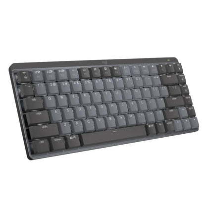 Logitech MX Mini Compact Smart Backlit Wireless Bluetooth Mechanical Keyboard, Specification:Blue Shaft(Graphite) - Wireless Keyboard by Logitech | Online Shopping UK | buy2fix