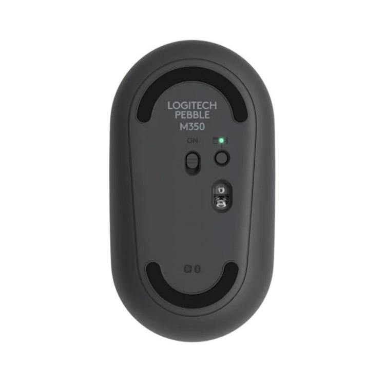 Logitech PEBBLE M350 1000DPI Ultra-Thin Dual-Mode Wireless Bluetooth Mouse(Black) - Wireless Mice by Logitech | Online Shopping UK | buy2fix