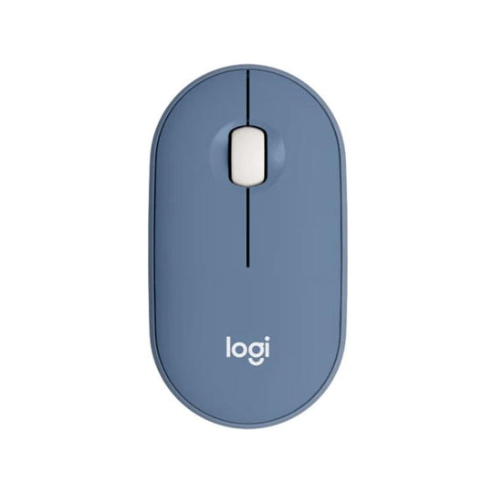 Logitech PEBBLE M350 1000DPI Ultra-Thin Dual-Mode Wireless Bluetooth Mouse(Blue)