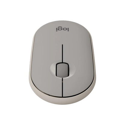 Logitech PEBBLE M350 1000DPI Ultra-Thin Dual-Mode Wireless Bluetooth Mouse(Grey) - Wireless Mice by Logitech | Online Shopping UK | buy2fix