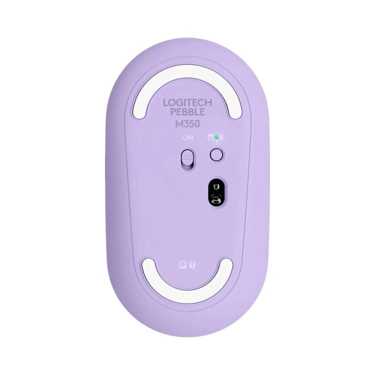Logitech PEBBLE M350 1000DPI Ultra-Thin Dual-Mode Wireless Bluetooth Mouse(Purple) - Wireless Mice by Logitech | Online Shopping UK | buy2fix