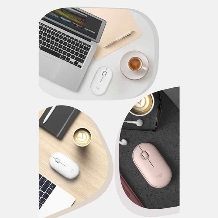 Logitech PEBBLE M350 1000DPI Ultra-Thin Dual-Mode Wireless Bluetooth Mouse(Purple) - Wireless Mice by Logitech | Online Shopping UK | buy2fix