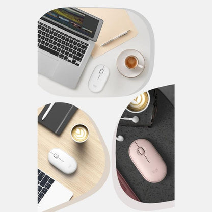 Logitech PEBBLE M350 1000DPI Ultra-Thin Dual-Mode Wireless Bluetooth Mouse(Purple) - Wireless Mice by Logitech | Online Shopping UK | buy2fix