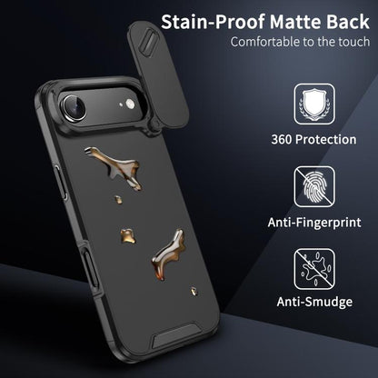 For iPhone Air Sliding Camshield TPU + PC Phone Case(Black) - iPhone Air Cases by buy2fix | Online Shopping UK | buy2fix