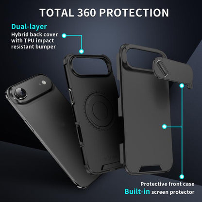 For iPhone Air Sliding Camshield TPU + PC Phone Case(Black) - iPhone Air Cases by buy2fix | Online Shopping UK | buy2fix